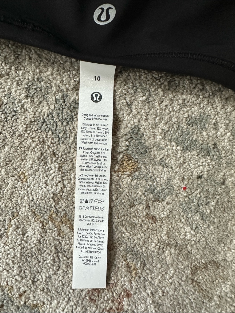 NWT! Black Lululemon align tank SIZE 10 - Picture 4 of 4